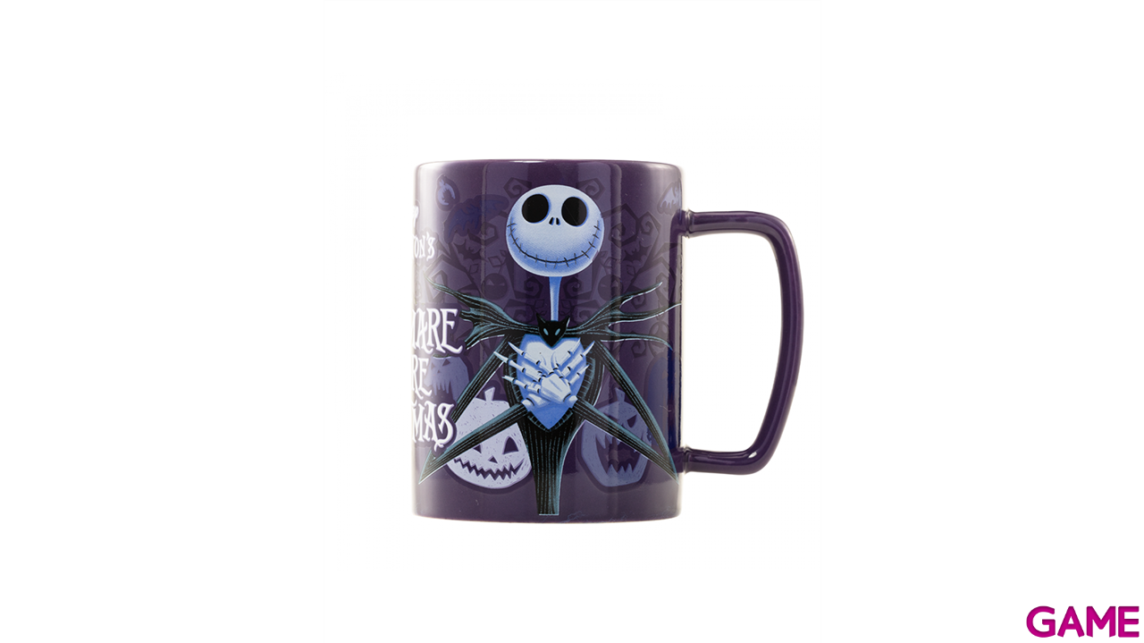 Pesadilla Antes De Navidad - Taza Cerámica Peluda Jack-0