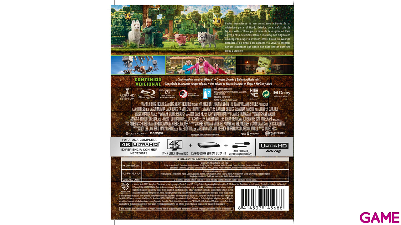 Una Película de Minecraft 4K + BD-1