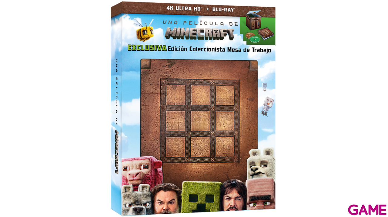 Una Película de Minecraft 4K + BD Edición Coleccionista Mesa de Trabajo-1