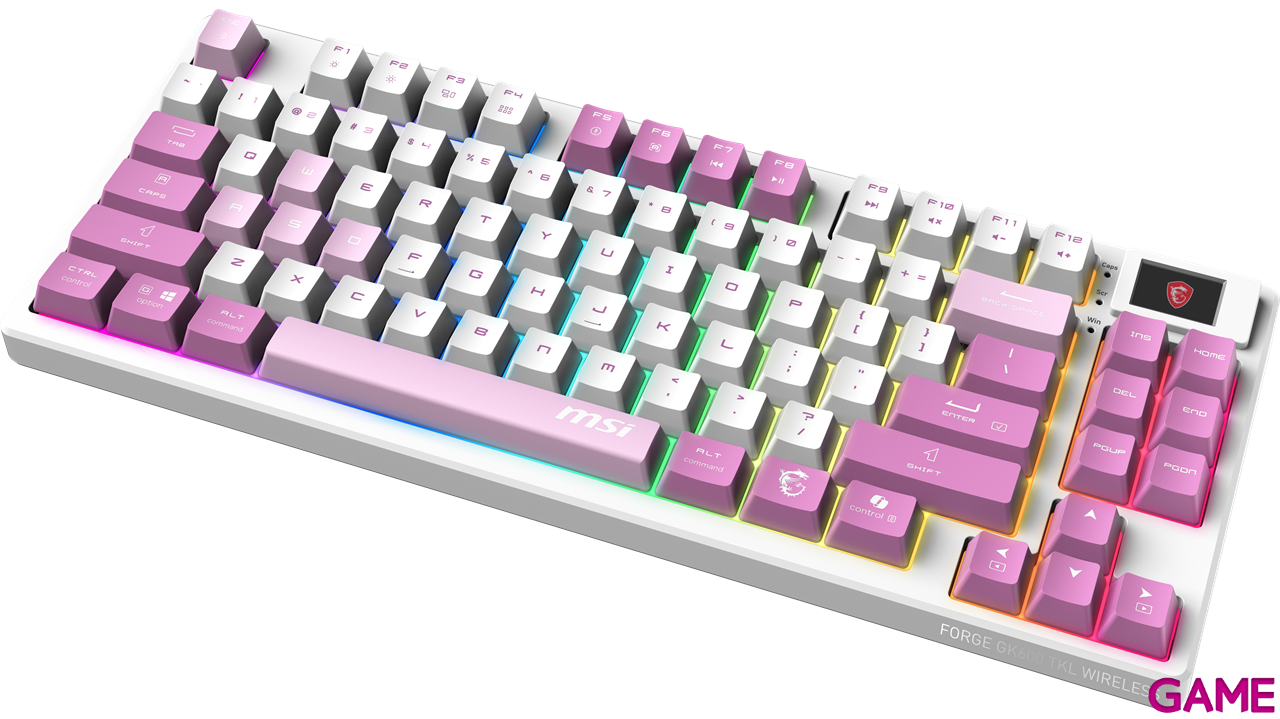 MSI Forge GK600 TKL Wireless Violet Spanish Layout - Teclado Gaming-1