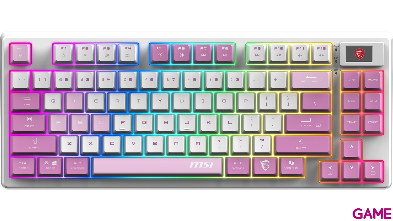 MSI Forge GK600 TKL Wireless Violet Spanish Layout - Teclado Gaming-5