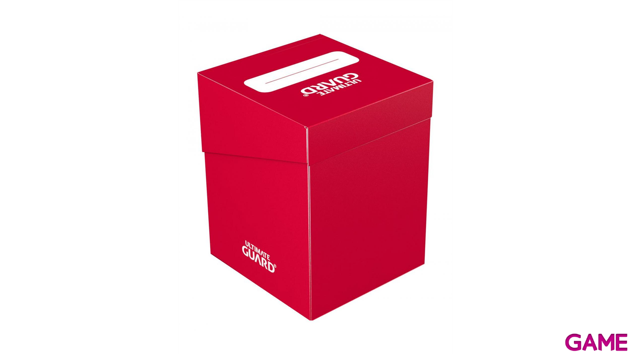 Caja de almacenaje para 100 cartas Ultimate Guard Deck Case de color rojo-0