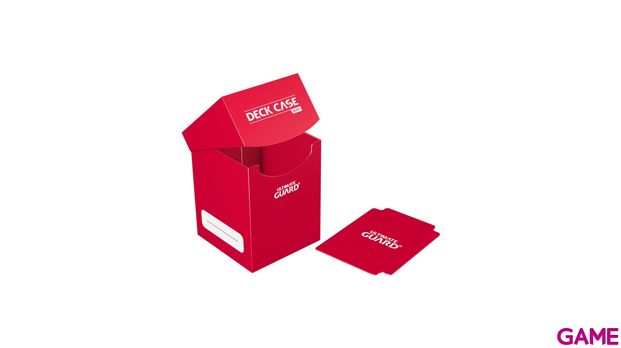 Caja de almacenaje para 100 cartas Ultimate Guard Deck Case de color rojo-2
