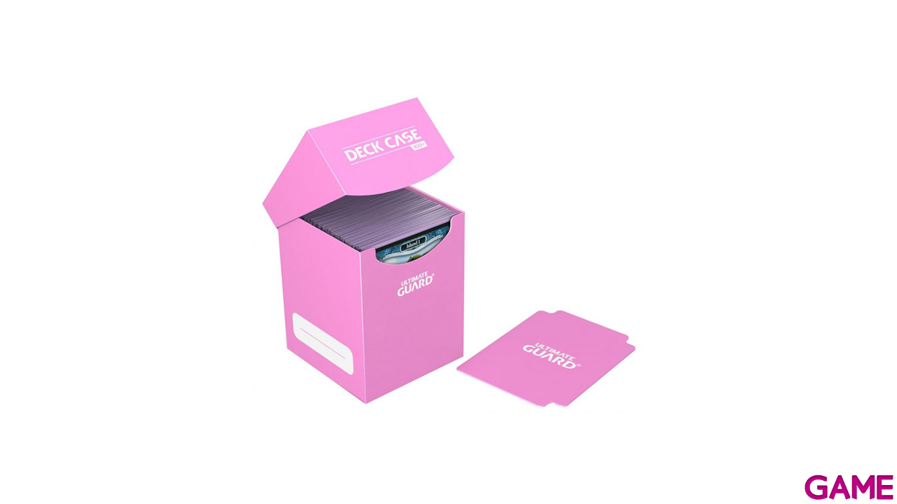 Caja de almacenaje para 100 cartas Ultimate Guard Deck Case de color rosa-3