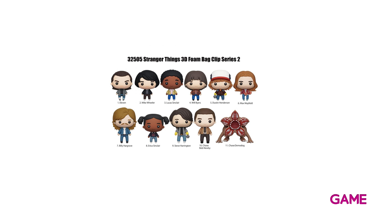 Colgante 3D Stranger Things Series 2 para Mochilas y bolsos (surtido)-0