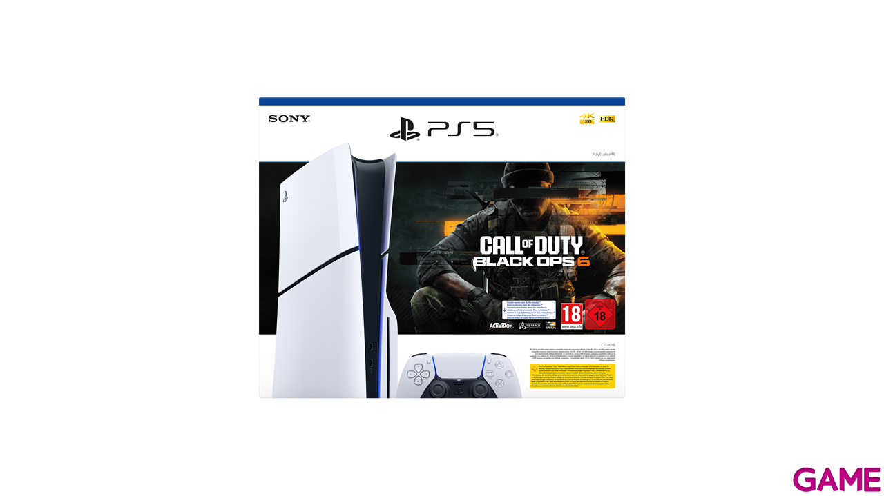 PlayStation 5 Modelo Slim Pack Voucher Call Of Duty Black Ops VI-0