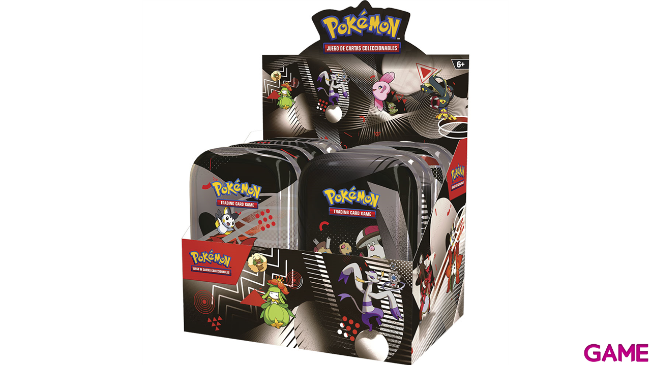 Mini Lata Pokemon Escarlata y Púrpura: Fulgor Negro y Llama Blanca (Castellano)-3