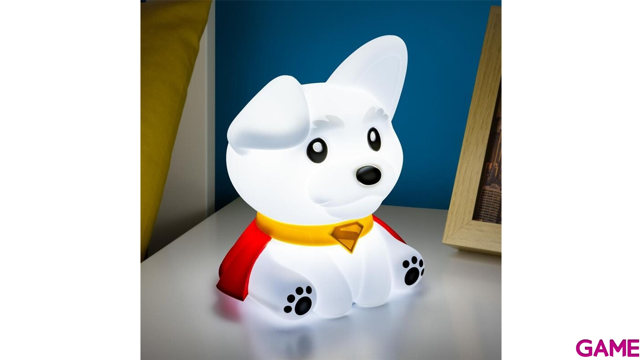 Lampara de silicona recargable Superman Krypto SquishyGlo-2