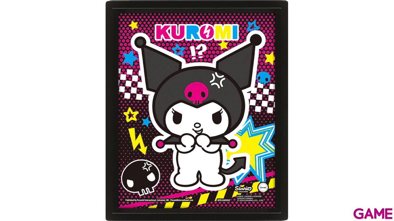 Póster 3D  Kuromi Punky-0