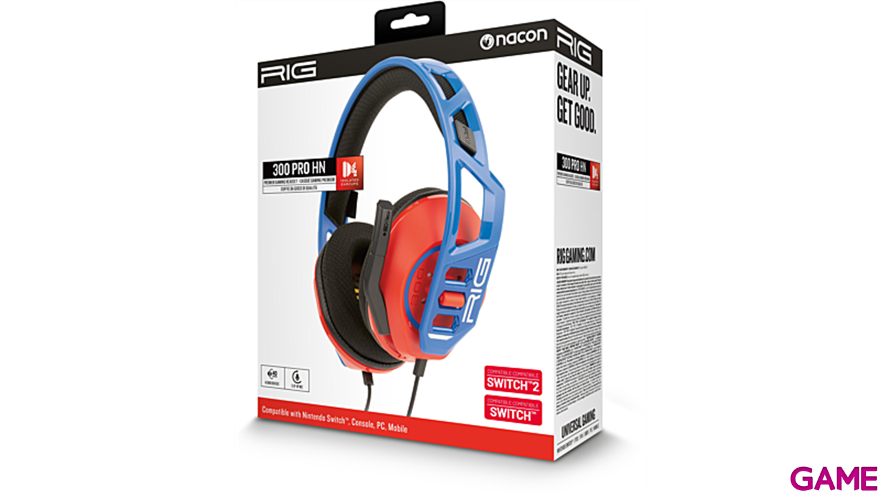 Auriculares Gaming RIG 300 Rojo y Azul-9