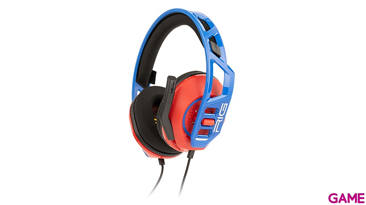 Auriculares Gaming RIG 300 Rojo y Azul-7