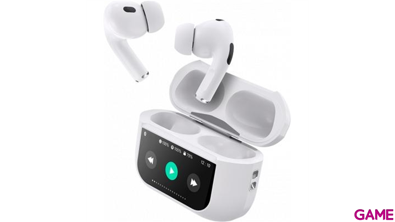 Auriculares True Wireless con Pantalla - Blanco-0