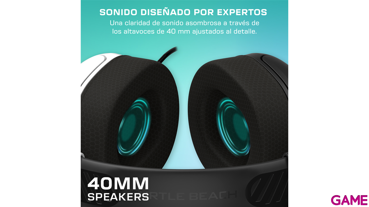 Auriculares Turtle Beach Airlite Fit Licenciado Nintendo - Blanco y Negro-5