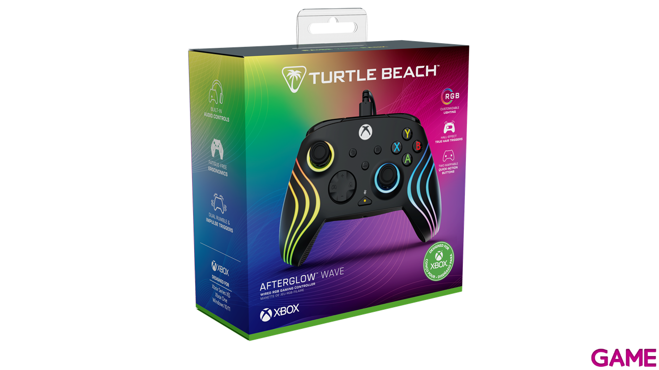 Mando con Cable Turtle Beach Afterglow Wave Licenciado Xbox - Negro-9