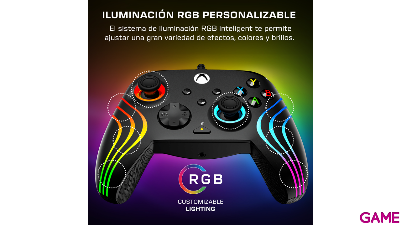 Mando con Cable Turtle Beach Afterglow Wave Licenciado Xbox - Negro-11