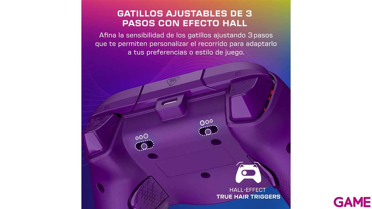 Mando con Cable Turtle Beach Afterglow Wave Licenciado Xbox - Morado-0