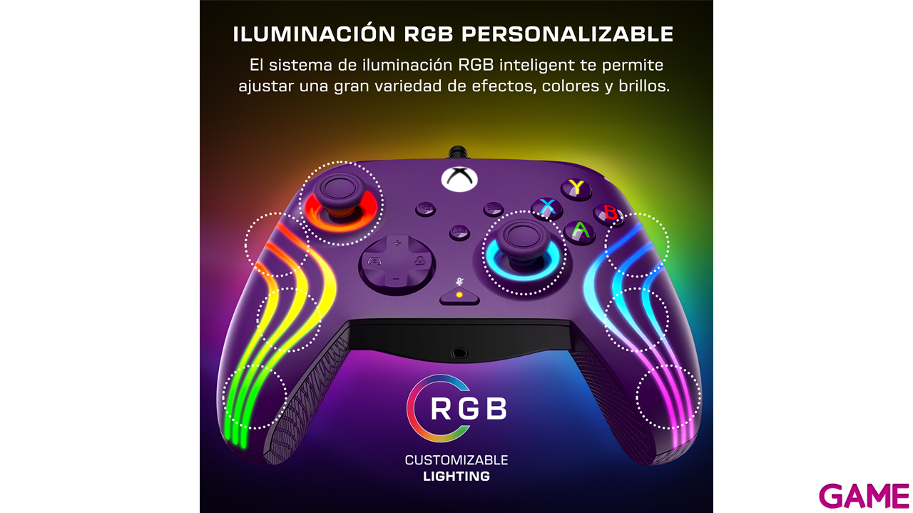 Mando con Cable Turtle Beach Afterglow Wave Licenciado Xbox - Morado-5