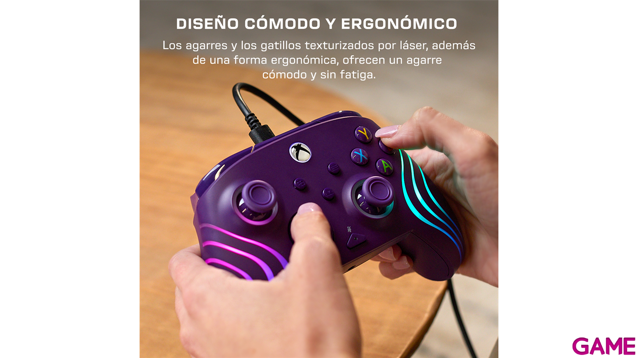 Mando con Cable Turtle Beach Afterglow Wave Licenciado Xbox - Morado-8