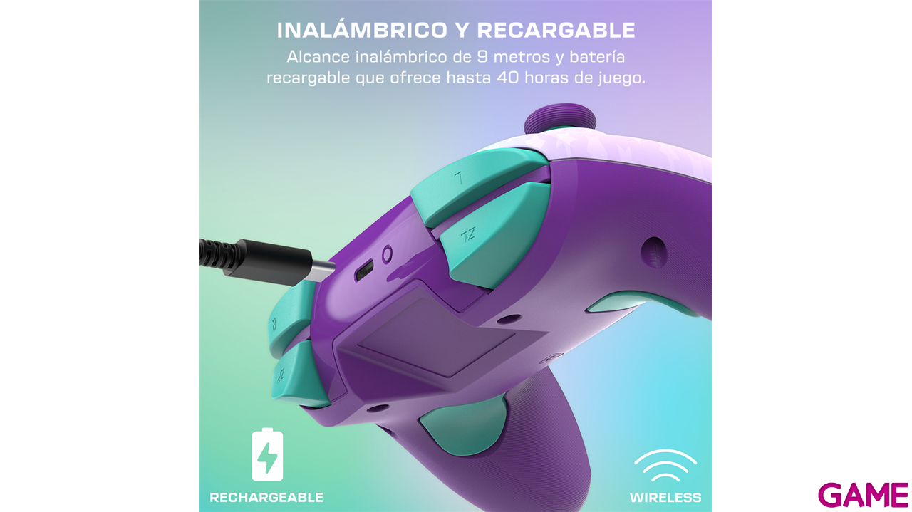 Mando Inalámbrico Turtle Beach Rematch Invincible Mario Licenciado Nintendo-9