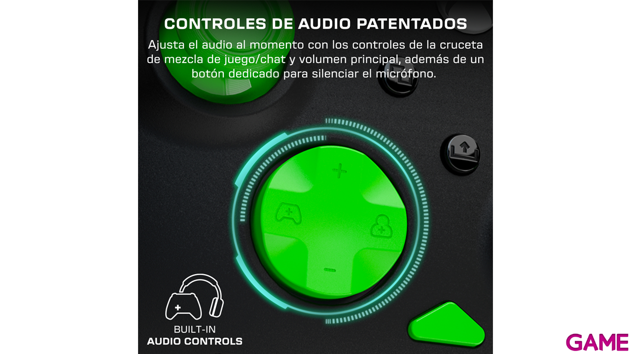 Mando con Cable Turtle Beach Rematch Core Licenciado Xbox - Negro y Verde-8