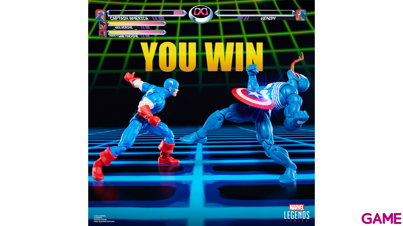 Marvel Legends Series Gamerverse Captain America vs Venom-3