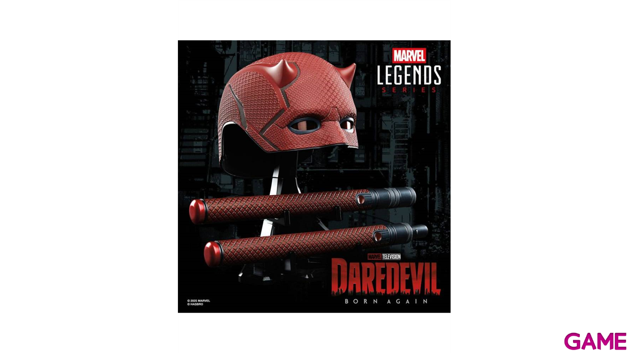 Daredevil: Born Again - Mascara premium y bastón de combate-1
