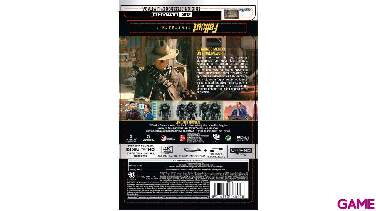 Fallout Temporada 1 4K Edición Steelbook-0