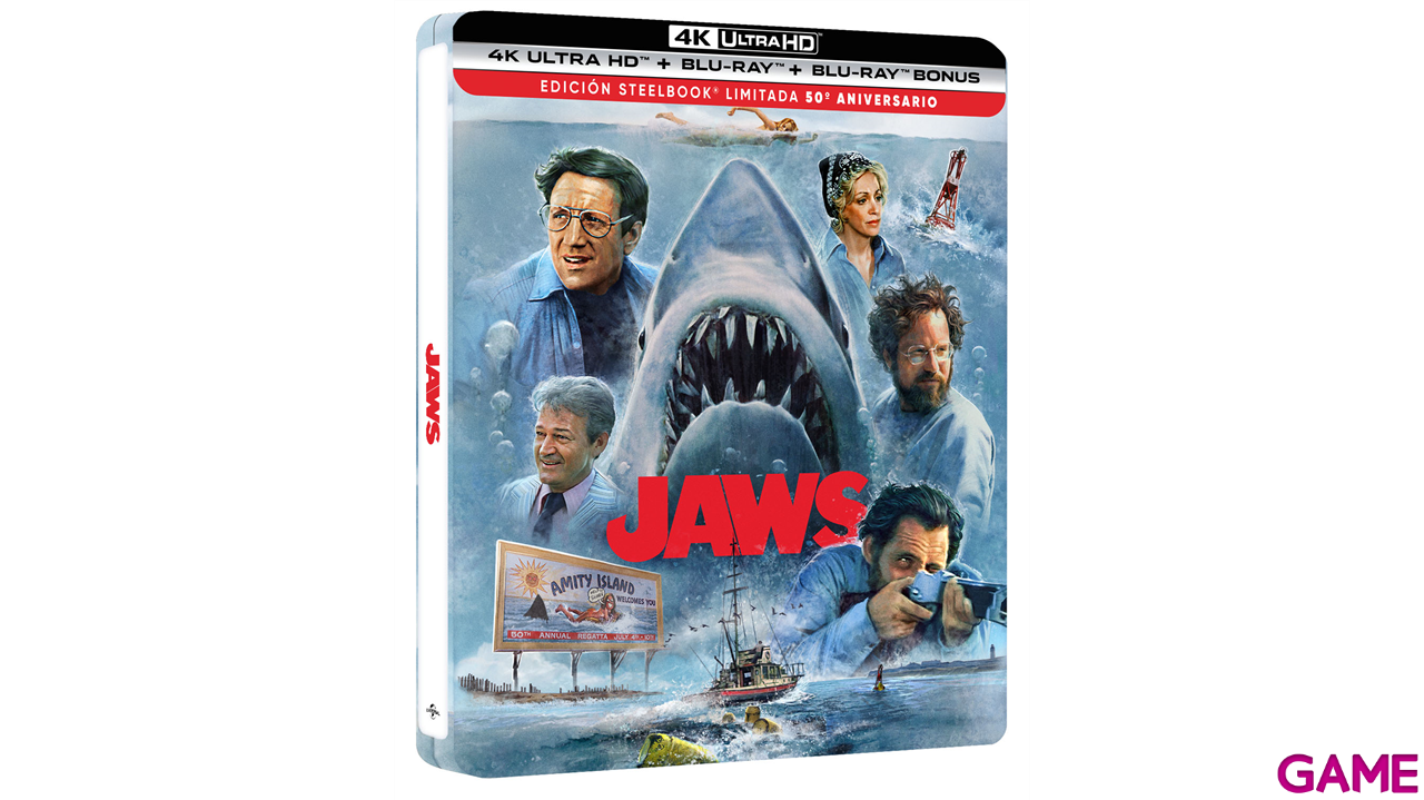 Tiburón 4K + BD Edición Steelbook 50º Aniversario-1