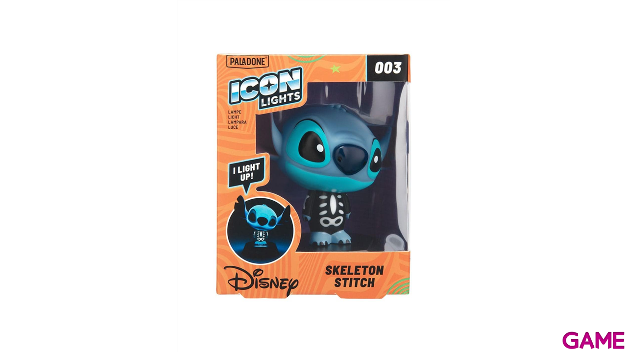 Lampara Disney Stitch Skeleton Icon Light de 10 cm-0