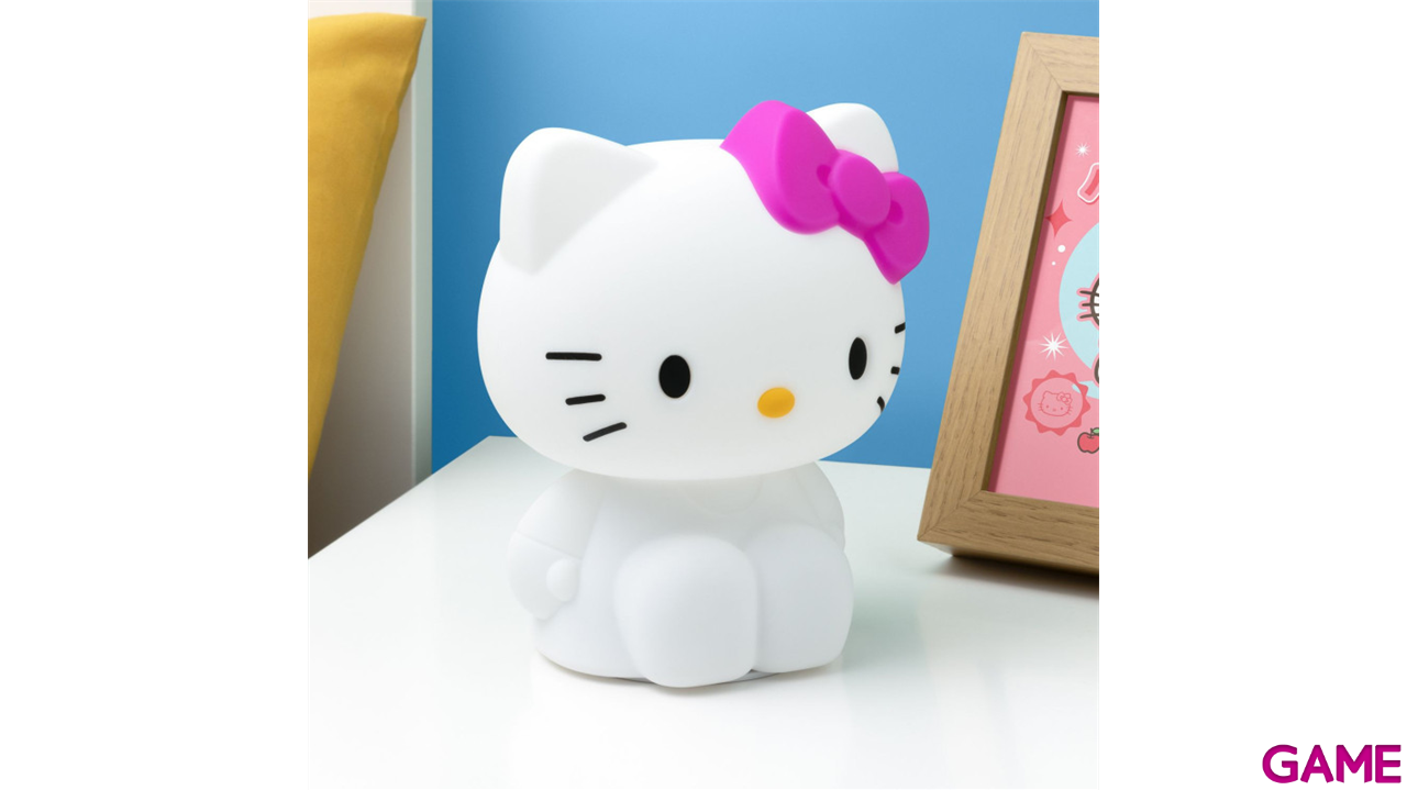 Lampara de silicona recargable Hello Kitty SquishyGlo de 15 cm-2