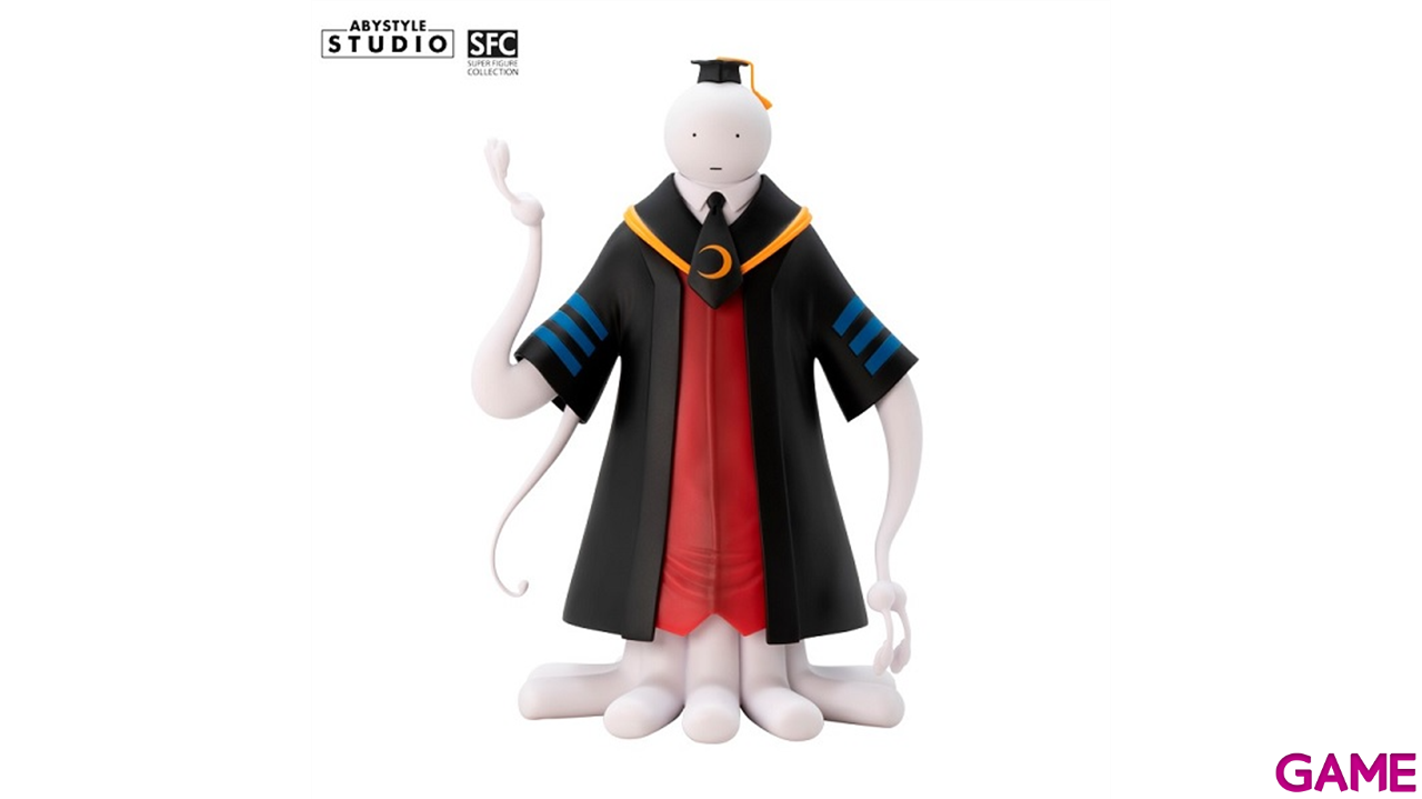 Figura Assassination Classroom Koro Sensei blanco de 20 cm-0