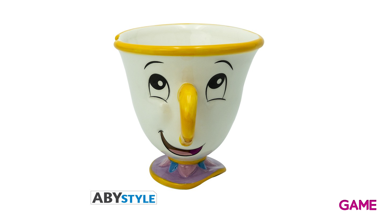 Taza 3D Disney La Bellla y La Bestia Chip de 250 ml-1