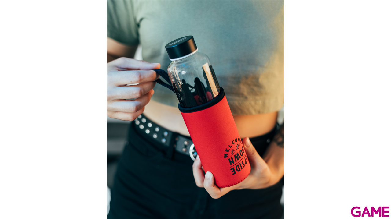 Botella de Cristal con Funda de neopreno Stranger Things de 500 ml-0 Botella de Cristal con Funda de neopreno Stranger Things de 500 ml-0