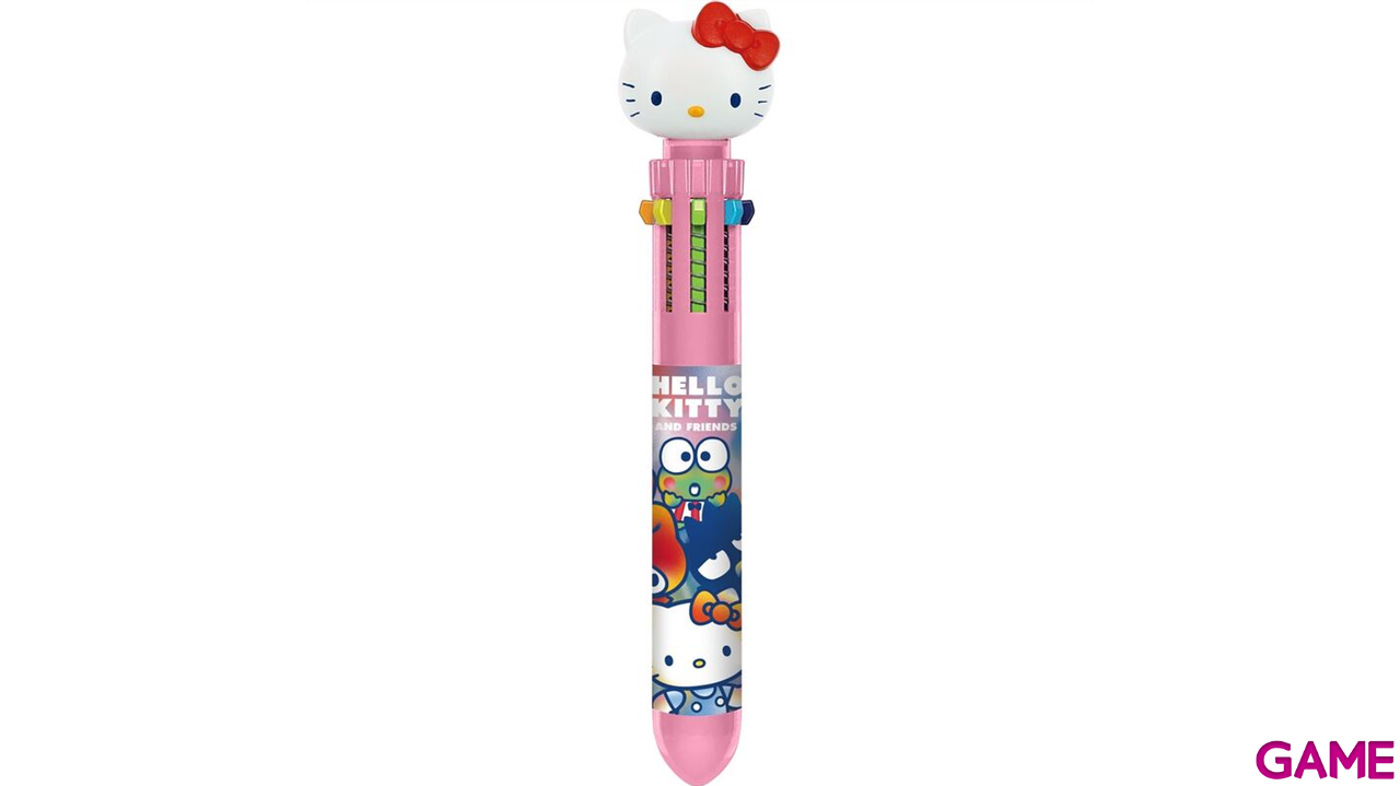 Boligrafo de 10 colores con Topper 3D Hello Kitty & Friends-1