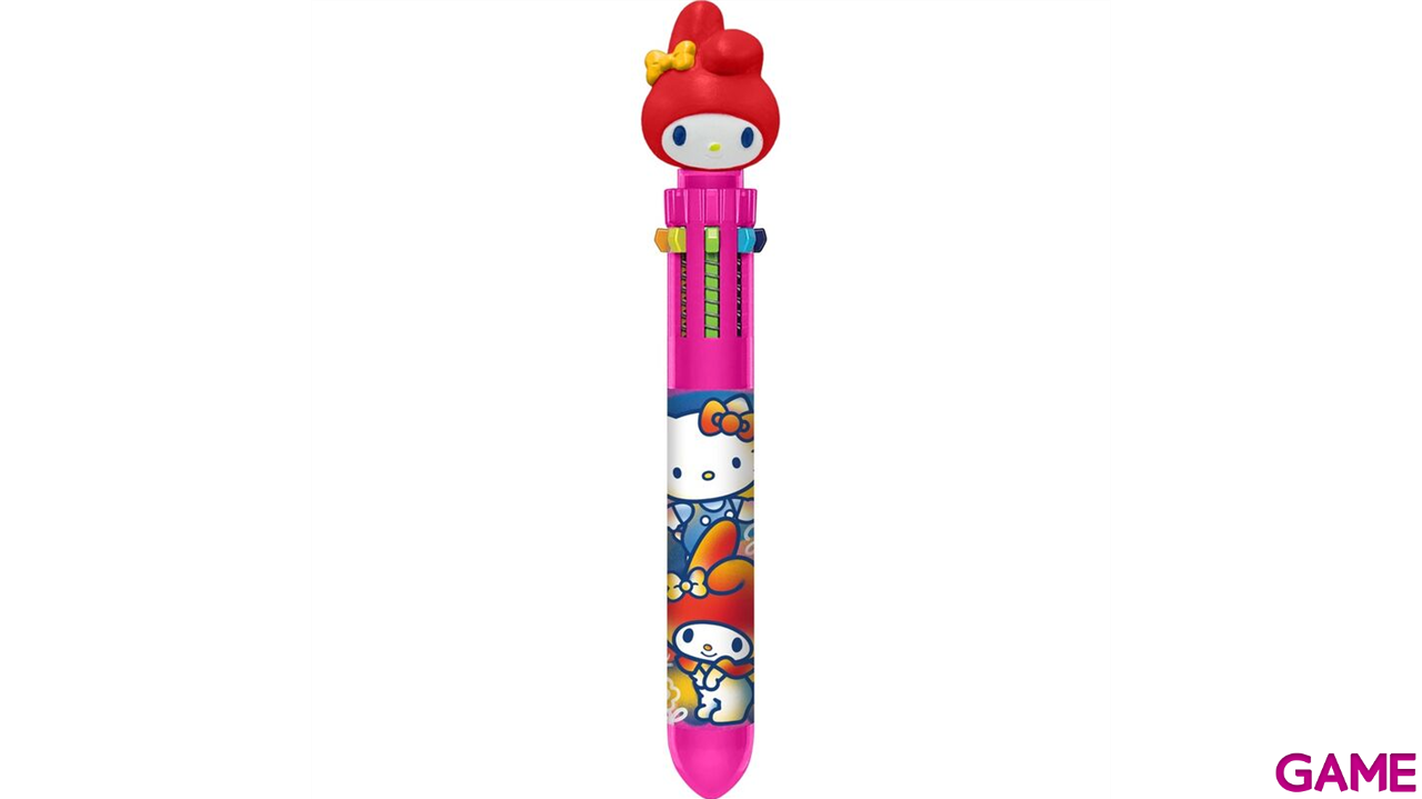 Boligrafo de 10 colores con Topper 3D Hello Kitty & Friends-2