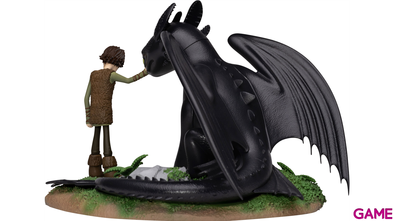 Figura Como Entrenar a tu Dragón Desdentao and Hiccup de 15 cm-2