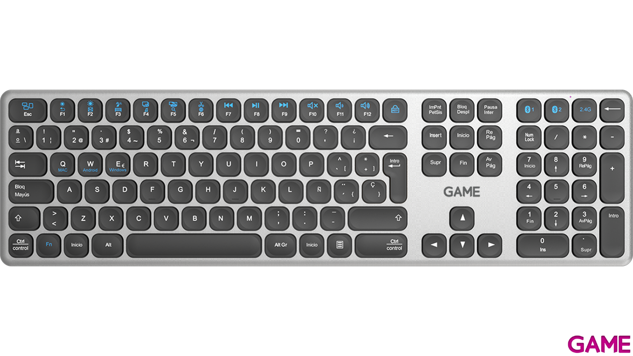 GAME Home and Work HW-KX Slim Wireless Bluetooth Spanish Layout - Teclado-0