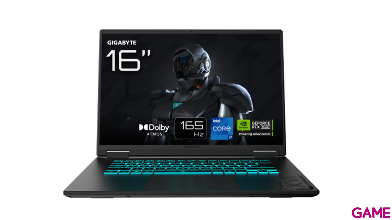 Gigabyte Gaming A16 CVHI3ES894SD i7-13620H - RTX 5060 - 16GB - 1TB SSD - 16´´ - FreeDOS - Ordenador Portatil Gaming-2