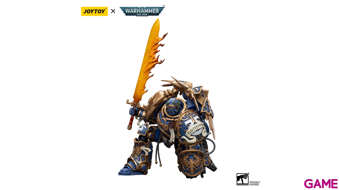 Figura de accion Warhammer 40k Ultramarines Primarch Roboute Guilliman de 12 cm-0