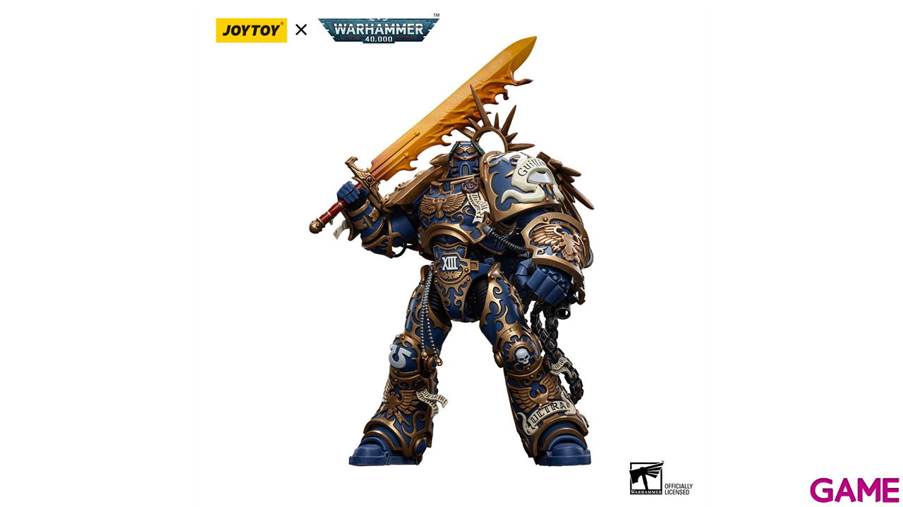 Figura de accion Warhammer 40k Ultramarines Primarch Roboute Guilliman de 12 cm-1
