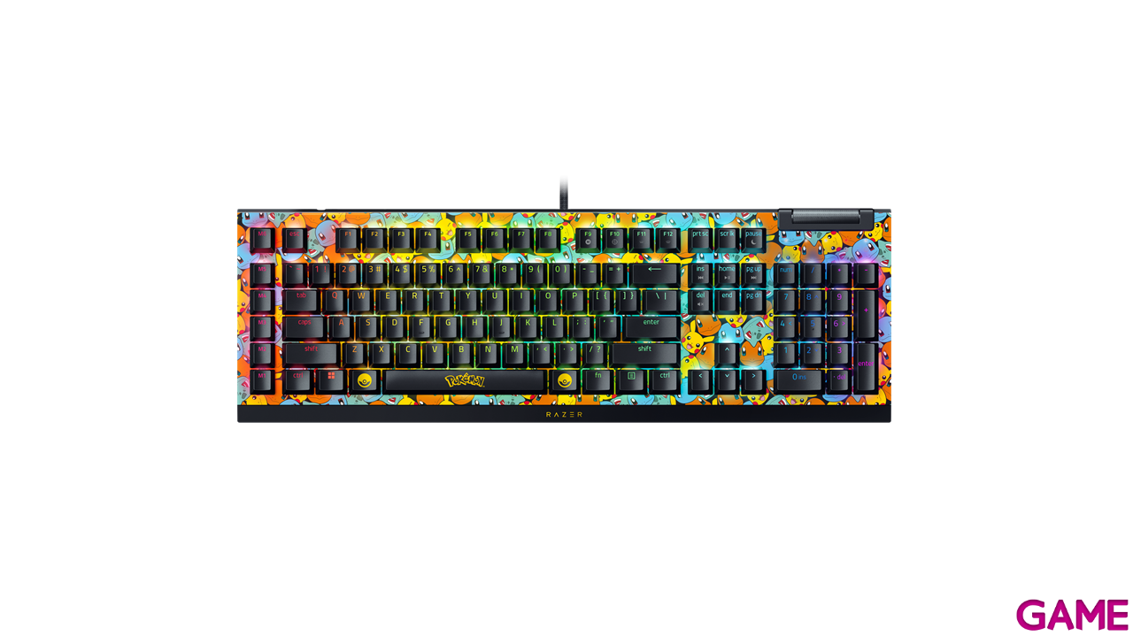 Razer BlackWidow V4 X Green Switch Pokémon Kanto Starters Edition - US Layout - Teclado Gaming-3
