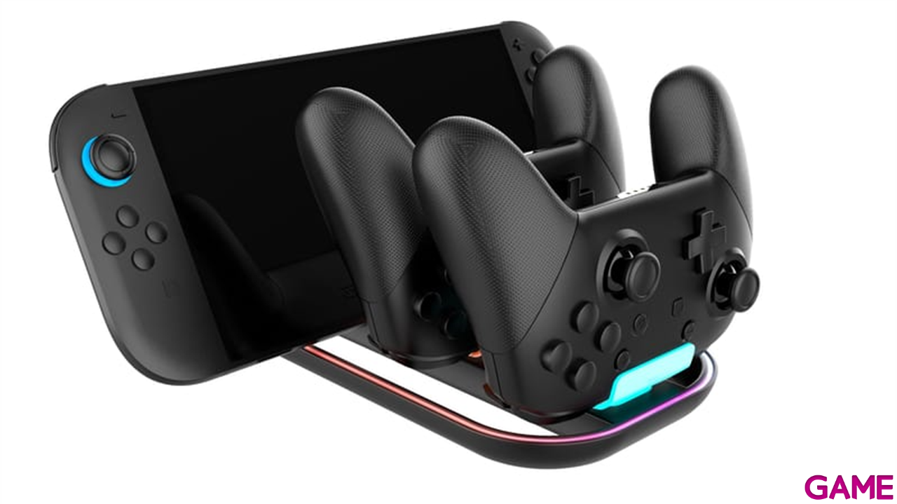 Base de carga Nintendo Switch 2 + 2 mandos Pro - Nacon-0
