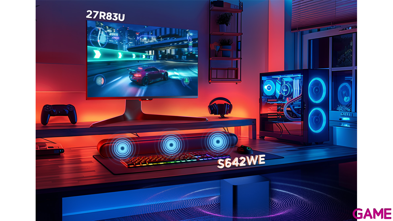 TCL 27R83U 27´´ - MiniLED - 4K UHD - 160Hz 1ms - Altavoces - Monitor Gaming-6