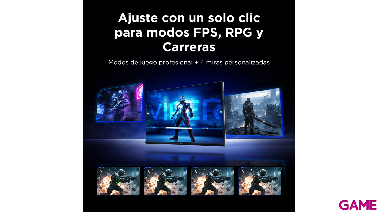 TCL 25G64 25´´ - MiniLED - Full HD - 300Hz 1ms - Altavoces - Monitor Gaming-10
