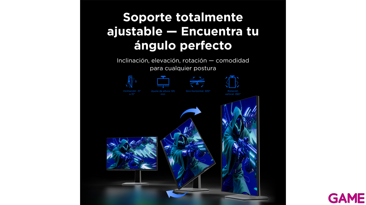 TCL 25G64 25´´ - MiniLED - Full HD - 300Hz 1ms - Altavoces - Monitor Gaming-11
