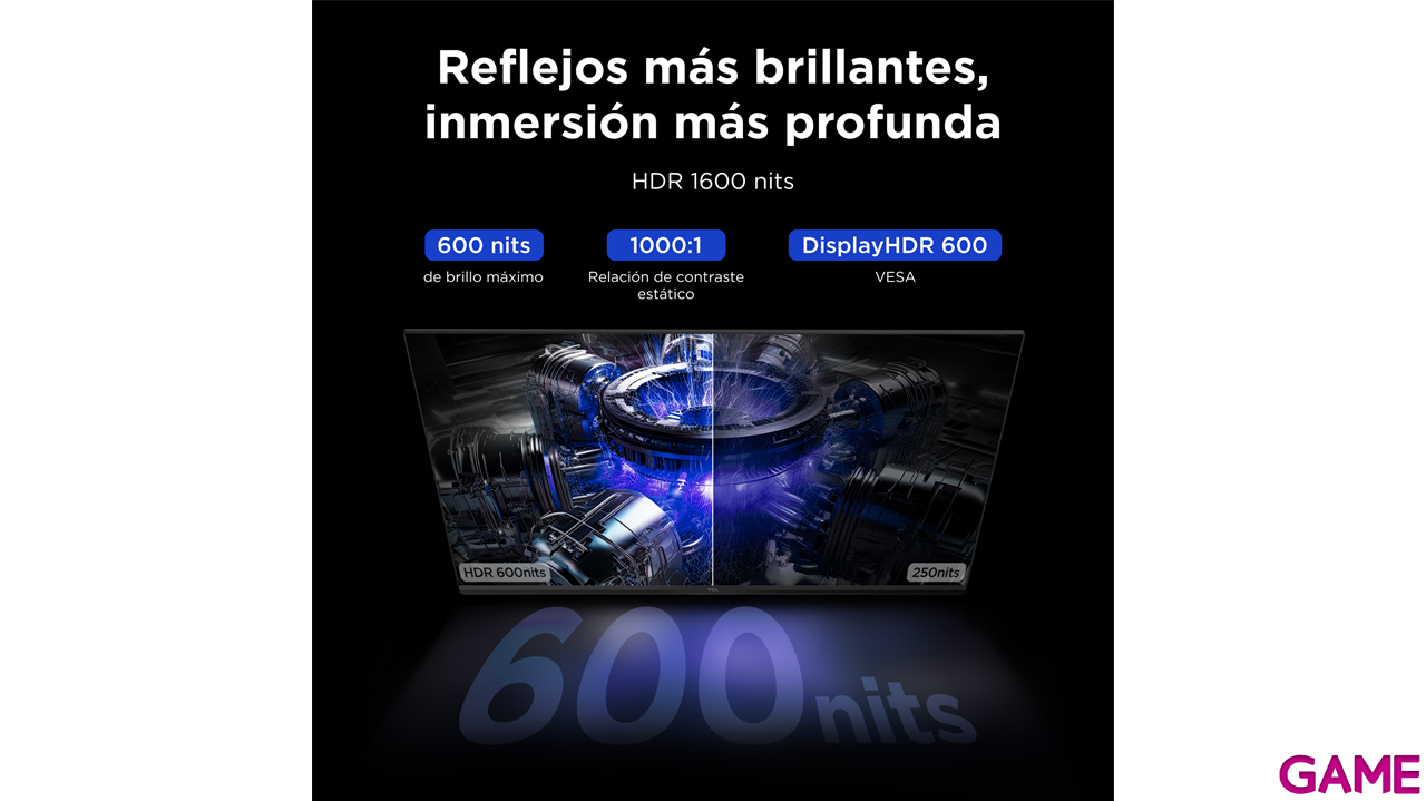 TCL 25G64 25´´ - MiniLED - Full HD - 300Hz 1ms - Altavoces - Monitor Gaming-17