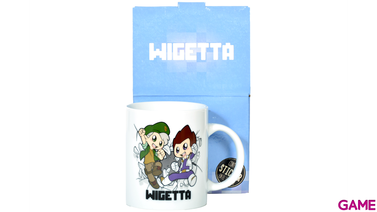 Taza de porcelana blanca Wigetta de 320 ml-0