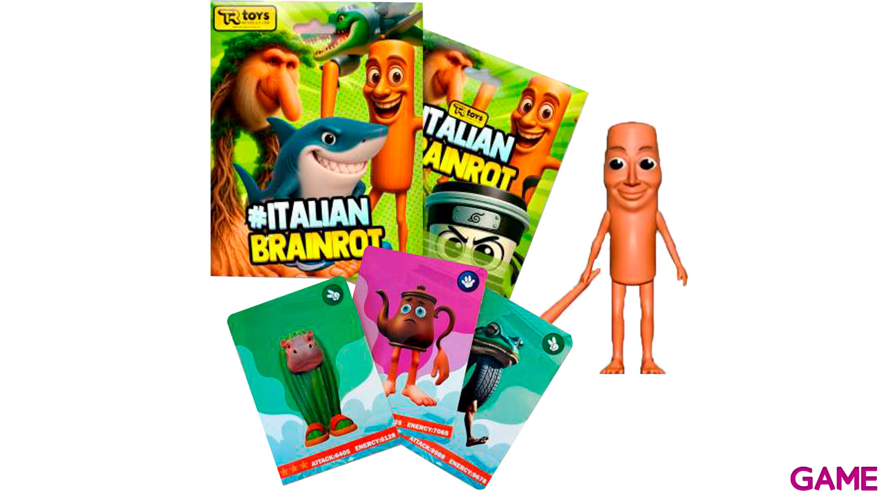 Sobre Figura + 3 Cartas coleccionables Italian Brainrot (surtido)-1