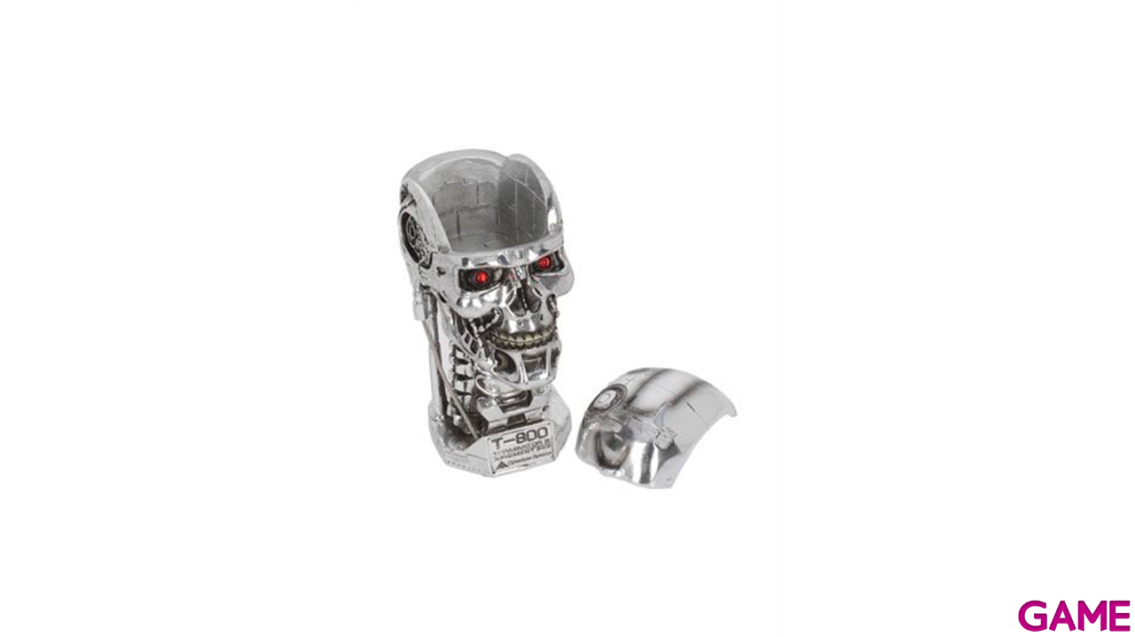Caja de almacenamiento Terminator 2 cabeza T-800 de 21 cm-0