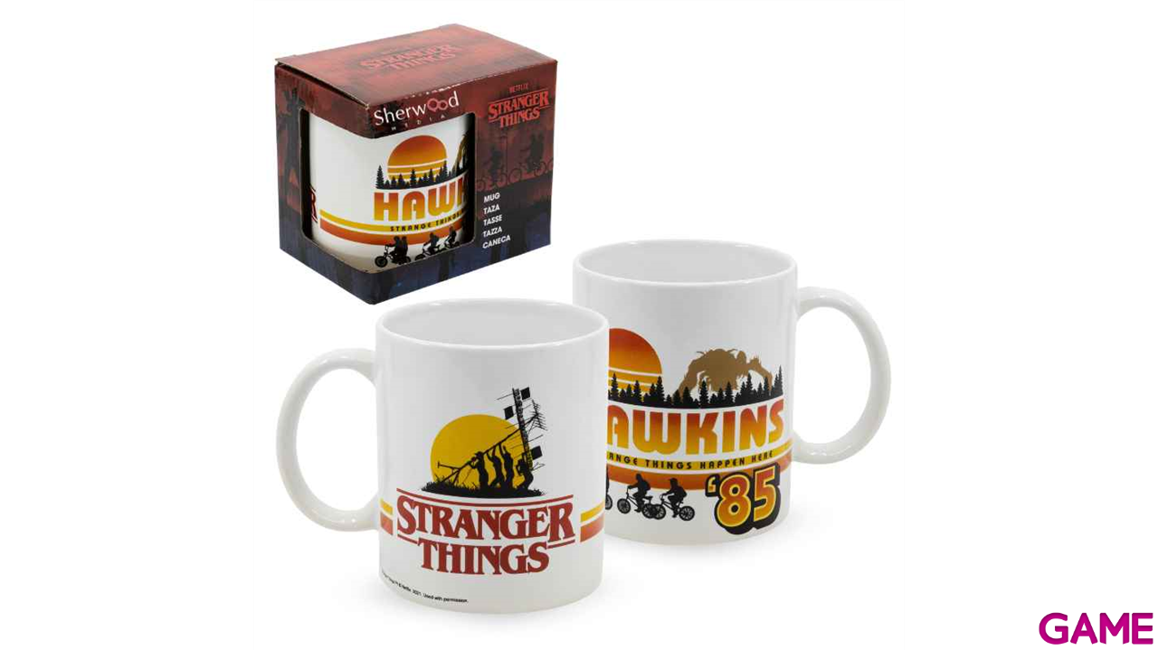 Taza De 325 Ml Blanca Hawkins Stranger Things-0